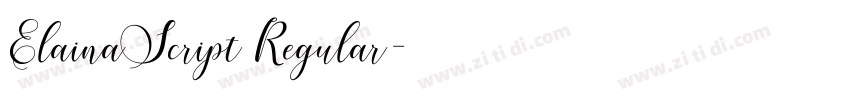 ElainaScript Regular字体转换 ElainaScript Regular字体转换
